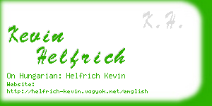 kevin helfrich business card